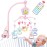 Baby Mobile for Crib with Musicial and Lights, Remote and Projection. Pack and Play Toys for Ages 0+ Months (Pink-Bee)