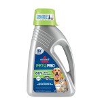 Bissell PET PRO OXY Urine Eliminator with Febreze Carpet Deep Clean Solution, with StainProtect Technology, for use in leading upright carpet cleaners, 48oz, Our best formula for pet messes & odors