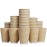 Hot Paper Cups_12 oz Disposable Insulated Corrugated Sleeve Ripple Wall Paper Cup 100 pcs,12oz Cups for DrinkHot Coffee Cups (Brown)
