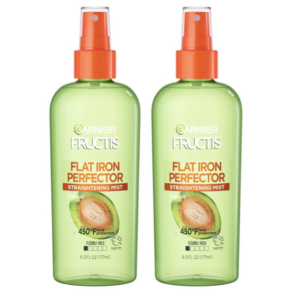 Garnier Hair Care Fructis Style Flat Iron Perfector Straightening Mist Sleek, 2 Count