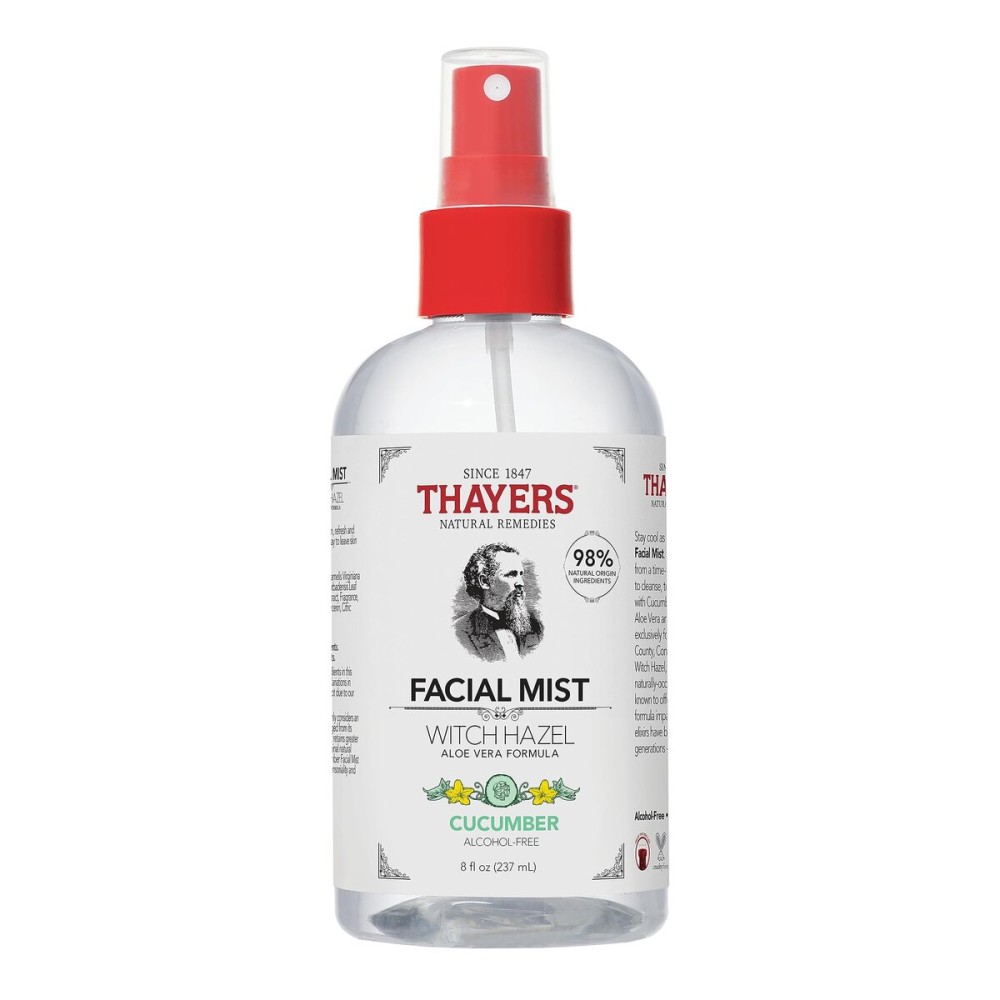 Thayers Alcohol-Free Witch Hazel Facial Mist Toner with Aloe Vera, Cucumber, Soothing and Hydrating, For All Skin Types, 8 oz