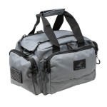 Exos Tactical Range Bag - Medium Size Range Bag for Shooting - Gun Case for Handguns, Ammo Storage, Tactical Backpack, Molle Webbing, Free Subdued USA Patch, Designed in the USA (Gray)