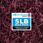 MagicWater Supply Crinkle Cut Paper Shred Filler-1LB Burgandy - Decorative & Protective Packaging for Bridesmaid Gifts & Bridesmaid Proposal Gifts Holiday Stuffers Birthdays Wedding & Anniversaries