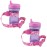 PBnJ Baby SippyPal Sippy Cup Holder Strap Leash Tether (Pink Camo 2-Pack)