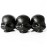 Rebels Refinery 3-Piece Skull-Shaped Lip Balm Bundle - Black - Mint, Vanilla & Passion Fruit