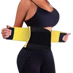 VENUZOR Waist Trainer Belt for Women - Waist Cincher Trimmer - Slimming Body Shaper Belt - Sport Girdle Belt (UP Graded)(Yellow,Large)