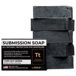 Premium Tea Tree Oil Soap - USA Made Bar Soap for BJJ, Jiu Jitsu, Wrestling, and Grappling (5-Pack of 4 Ounce Soap Bars, Activated Charcoal)