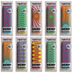 Twisted Hemp Wraps Natural Cigarette Rolling Papers 4 Wraps Per Sleeve | Pack of 12 | 48 Wraps Total (Variety Pack)