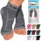 TechWare Pro Ankle Brace Compression Sleeve - Relieves Achilles Tendonitis, Joint Pain. Plantar Fasciitis Foot Sock with Arch Support Reduces Swelling & Heel Spur Pain. (Gray, XXL)