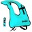 Lyuwpes Snorkel Vest Inflatable Snorkeling Jackets Adult Free Diving Swimming Safety Vests Man Women Blue