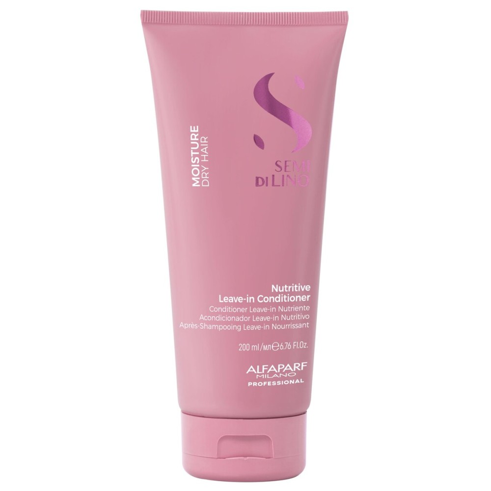 ALFAPARF MILANO Semi Di Lino Moisture Nutritive Leave-in Sulfate Free Conditioner for Dry Hair - Professional Salon Quality - SLS, Paraben and Paraffin Free - Safe on Color Treated Hair