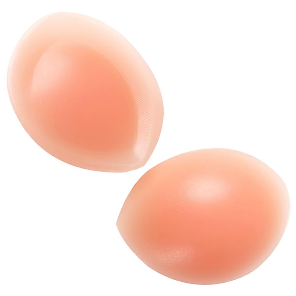 Women Thick Silicone Bra Pads Inserts Breast Enhancer Chest Padding Bust Push up Pads for B-C Cup, Skin L