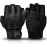 MOREOK Workout Gloves Padded Weight Lifting Gym Fitness Gloves for Men/Women Black-M