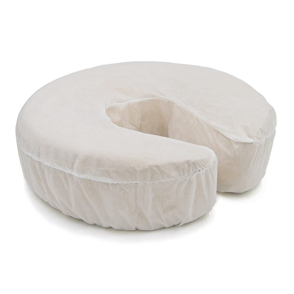 LIFESOFT Disposable Headrest Covers Fitted Non-Sticking Face Cradle Covers Universal Size 50 Count