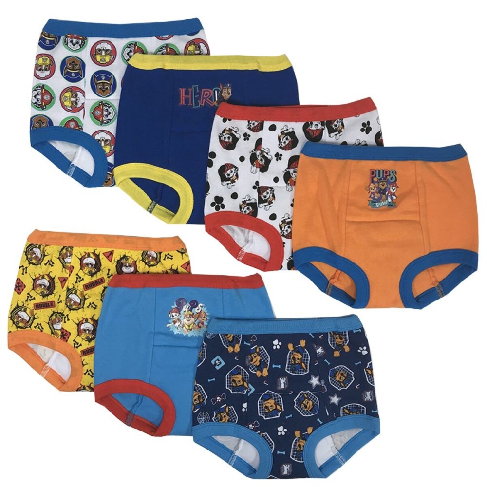 Paw Patrol Boys Toddler Potty Training Pant and Starter Kit with Stickers and Tracking Chart in Sizes 18M, 2T, 3T, 4T, 7-Pack Training Pant, 3T