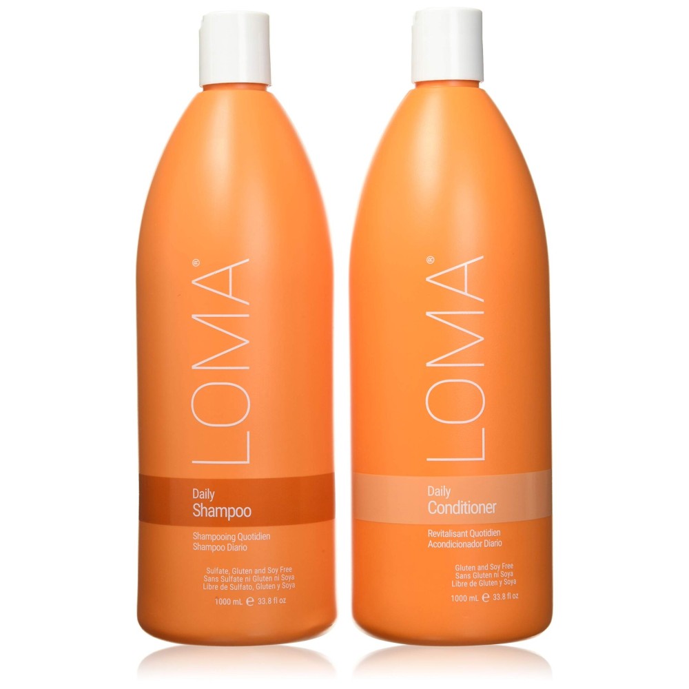 LOMA Daily Shampoo and Daily Conditioner (DUO PACK) 33 Ounce (Liter)