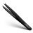 By MILLY Professional Slanted Tweezers for Women and Men | High Carbon Stainless Steel Sharp Tweezer | Tweezers for Women Facial Hair Plucking, Hand-Filed & Aligned Precision Slant Tips - Black
