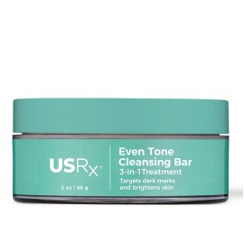 Urban Skin Rx Even Tone Cleansing Bar | 3-in-1 Multitasking Treatment Daily Cleanser, Exfoliator, & Mask | Targets Uneven Skin & Improves the Appearance of Dark Spots | Includes Applicator | 2.0 Oz