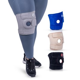 KARM Plus Size Knee Brace for Women & Men Plus Size - Adjustable Knee Support Brace for Meniscus Tear, Arthritis Pain, Compression with Side Stabilizers - Obese People (4XL/5XL/6XL Gray)