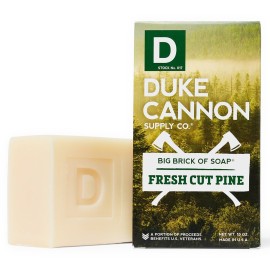 Duke Cannon Supply Co. - Great American Frontier Men\'s Big Brick of Soap, Fresh Cut Pine (10 oz) Superior Grade Soap Bar With Unique, Outdoor, Masculine Scents - Fresh Cut Pine, Modern Invigorating