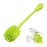 A-Brush Silicone Bottle Cleaner Brush, Flexible, Long Handle - Water Bottle Cleaner, Baby Bottle Nipple Brush for Plastic & Glass, BPA-Free Dish Washing Brush A2S Protection