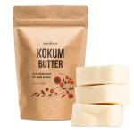 Raw Kokum Butter Unrefined - Body Butter Bar for Soap Making and DIY Lotion, Skin and Hair Products - Pure, Unscented Moisturizer for Skin - Kokum Butter 1 lb Block
