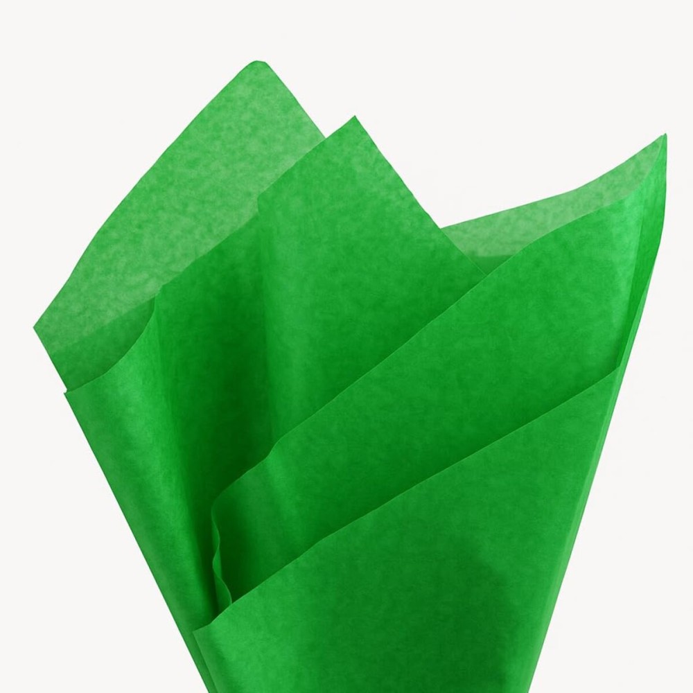PMLAND 100 Sheets Green Tissue Paper Bulk, 20x15 Inches Wrapping Tissue Paper for Gifts, Bags, Crafts, Holidays, Birthdays, Party Decorations