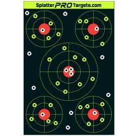 12x18 Splatter Targets. Shots Burst with a Bright Splatter Upon Impact. Instantly See Your Shots (25)