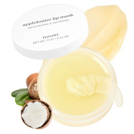 NOONI Vegan Applebutter Lip Mask Overnight - Hydrating Lip Balm & Butter with Shea Butter & Vitamins | Soothing Moisturizer, Softening Treatment for Dry Lips, Stocking Stuffers, 0.42 oz