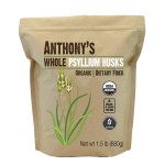 Anthony\'s Organic Whole Psyllium Husks, 1.5 lb, Dietary Fiber, Gluten Free, Non GMO, Keto Friendly