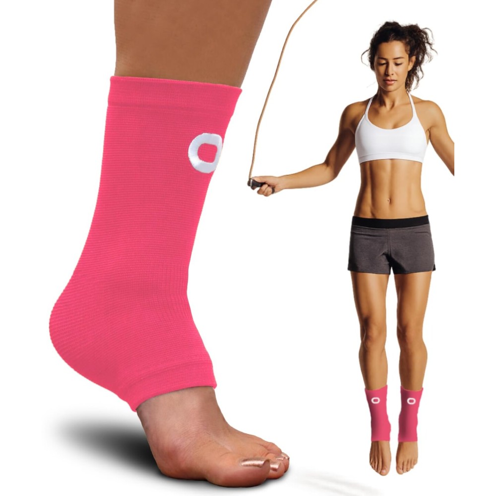 Ankle Brace Compression Sleeve for Men & Women (1 Pair) - Best Ankle Support Foot Braces for Pain Relief, Injury Recovery, Swelling, Sprain, Achilles Tendon Support, Plantar Fasciitis Socks