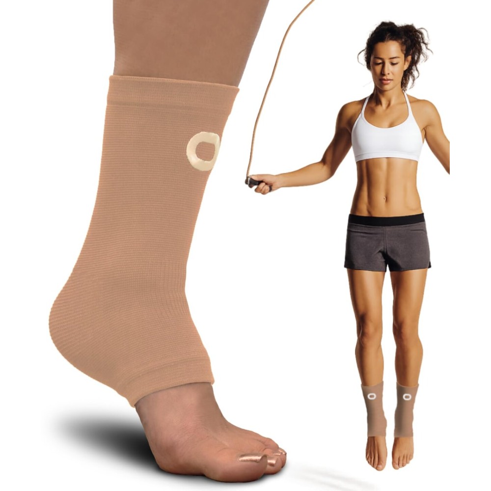 Ankle Brace Compression Sleeve for Men & Women (1 Pair) - Best Ankle Support Foot Braces for Pain Relief, Injury Recovery, Swelling, Sprain, Achilles Tendon Support, Plantar Fasciitis Socks