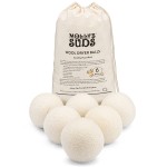 Molly\'s Suds Wool Dryer Balls | XL, Premium Organic Fabric Softener, Hypoallergenic, Hand-Felted, Reusable, Reduce Drying Time | White, Set of 6