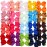 CLLOT 40PCS 4.5 Inch Hair Bows for Girls Grosgrain Ribbon Toddler Hair Accessories with Alligator Clips for Baby Girls Toddlers Kids in Pairs