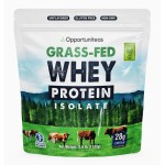 Opportuniteas Grass Fed Whey Isolate Protein Powder - Unflavored, Heavy-Metal Tested, 28g Protein, Sourced from Ireland, Hormone-Free, Non-GMO, Packaged in USA - 2.5lb