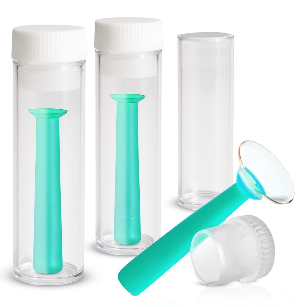 SPORTS WORLD VISION Soft Contact Lens Green Inserter Remover 3pc For Monthly and Daily Contact Lenses Suction Holder