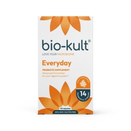Bio-Kult Gut Health Probiotic Supplement, 14 Strains, Probiotics for Women & Men, Immune Support, Digestive Health, Shelf-Stable, Non-GMO and Gluten-Free, Capsules, 30 Count (Pack of 1)