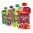 Happy Baby Organics Stage 2 Baby Food Pouches, Gluten Free, Vegan & Healthy Snack, Clearly Crafted Fruit & Veggie Puree, Fruit & Veggie Variety Pack, 4 Ounces (Pack of 16), Amazon Exclusive