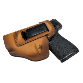 Leather IWB Holster by Relentless Tactical - Fits Glock, Taurus, S&W, Canik, Similar Sized Handguns