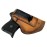 The Defender Leather IWB Holster - Made in USA - Fits Ruger LCP, LCP2, Sig P238, P290, S&W Bodyguard .380 and Most .380\'s Made in USA - Charred Oak Right Handed