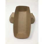 Mr Miracle 7 Inch Paper Hot Dog Tray in Kraft Paper. Pack of 25. Disposable, Recyclable and Fully Biodegradable. Made in USA