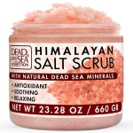 Dead Sea Collection Himalayan Salt Scrub - Exfoliating Body Scrub for Women - Moisturizing and Nourishing Skin - with Pure Oils and Dead Sea Minerals (23.28 Oz)