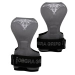 Cobra Grips PRO Weight Lifting Gloves Heavy Duty Straps Alternative Power Lifting Hooks Best for Deadlifts Adjustable Neoprene Padded Wrist Wraps Support Bodybuilding (PRO Gray Rubber)