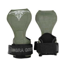 Cobra Grips PRO Weight Lifting Gloves Heavy Duty Straps Alternative Power Lifting Hooks Best for Deadlifts Adjustable Neoprene Padded Wrist Wraps Support Bodybuilding (PRO Green Rubber)