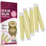 Women\'s Hair Bun Maker Tool - French Twist Fold Wrap Snap Hair Accessories by Andlane (3 Blonde)