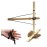 PSKOOK Bow Drill Kit Fire Starter, Survival Practice Friction Fire Tool for Outdoor Activity Teaching, Outward Bound Training, Wildness Survival Beginner Including a 4.7 Ferro Rod