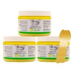The Keys Salt Scrub -Sea Salt Scrub - Exfoliating Body Scrub with Wooden Spoon - Moisturizing Exfoliator for Hands, Foot, Bath, (12 Ounce (Pack of 3), Key Lime)