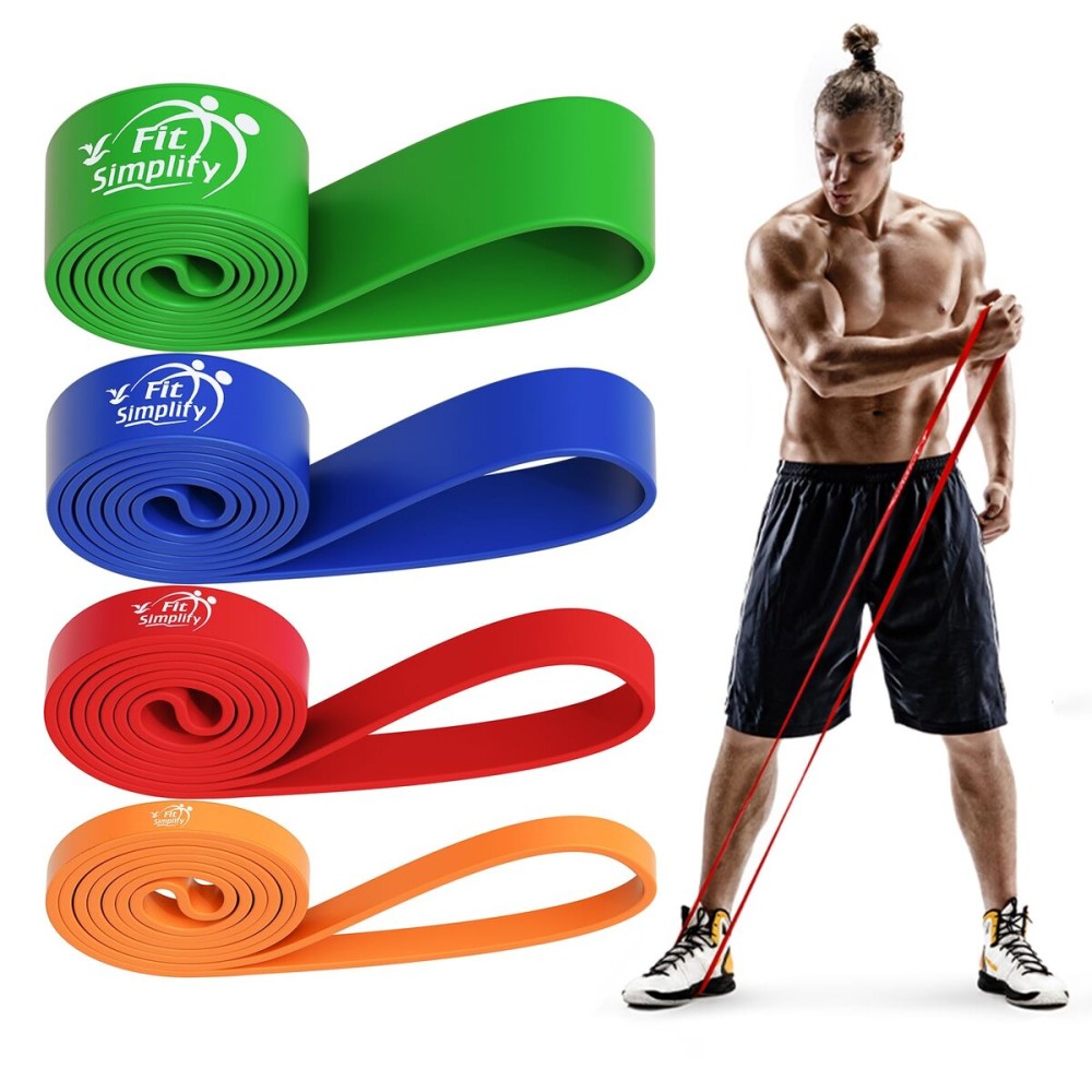 Fit Simplify Pull Up Assist Resistance Bands for Fitness, Physical Therapy, Stretching, Mobility and Exercise
