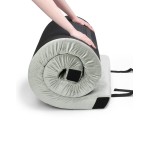 Willpo CertiPUR-US Memory Foam Camping Mattress - Dual Interchangeable Washable Covers Included, Lightweight Portable Sleeping Pad with Travel Bag for Tents, Guest Beds, Home - Gray, Twin