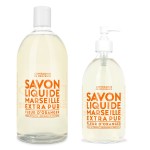 Compagnie de Provence Savon de Marseille Extra Pure Liquid Soap - Orange Blossom - 16.7 Fl Oz Glass Pump Bottle and 33.8 fl oz Plastic Bottle Refill